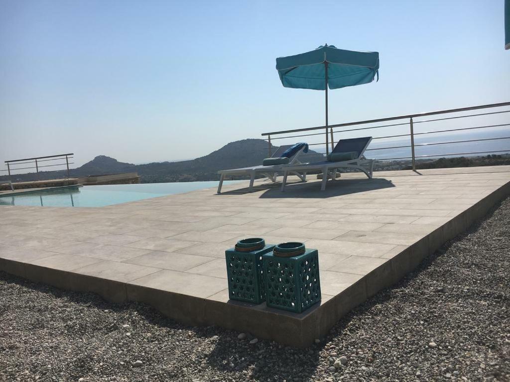 Luxury Villa Hera With Private Pool Afantou Exterior photo